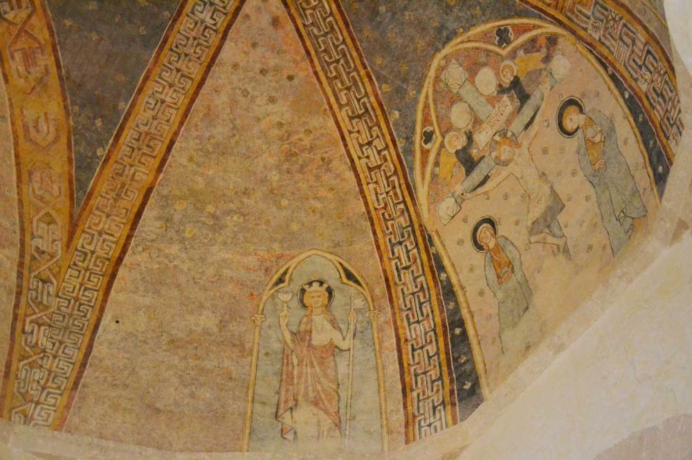 Peintures du choeur du XIIIe siècle